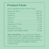 Allergy ingredient label